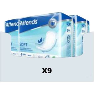 9x Attends Soft Maxi 4 10 stuks