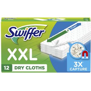 2e halve prijs: Swiffer Vloerreiniger Droge Vloerdoekjes 12 stuks
