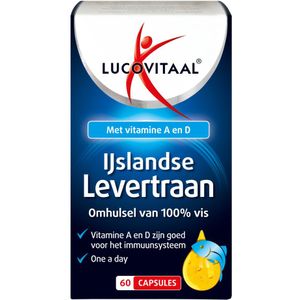2+2 gratis: 2x Lucovitaal IJslandse Levertraan 60 capsules