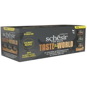 Schesir Taste The World Hond Variatie-Pack 6 x 150 gr