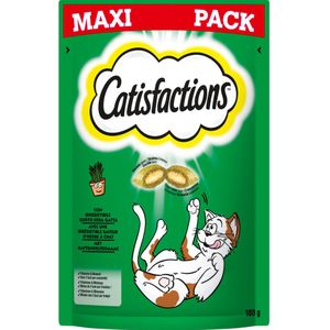 4x Catisfactions Kattensnoepjes Kattenkruid 180 gr
