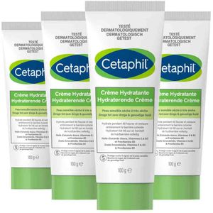 4x Cetaphil Hydraterende Crème 100 gr