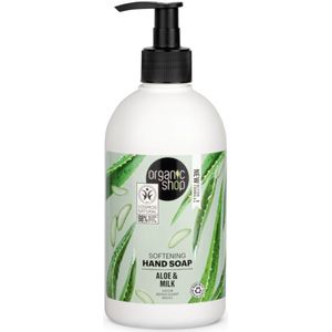3x Organic Shop Handzeep Aloe and Milk 500 ml