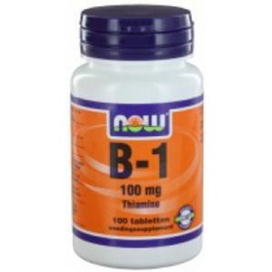 2x NOW Vitamine B1 100mg 100 tabletten