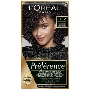 2x L'Oréal Préférence Permanente Haarkleuring 3.12 Toronto Intens Koel Donkerbruin
