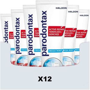 12x Parodontax Tandpasta Active Repair Tandvlees Fresh Mint 75 ml