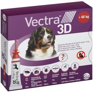 Vectra Anti-vlo & Teek 3D Hond XL >40 kg 3 stuks