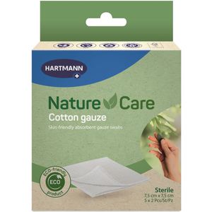 3x Nature Care (PH) Gaaskompress Katoen 10 stuks