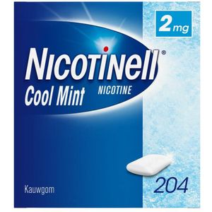 Nicotinell Kauwgom Cool Mint 2 mg 204 stuks