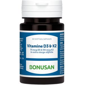 Bonusan Vitamine D3 & K2 60 softgels