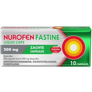 3x Nurofen Fastine Liquid Caps 200 mg 10 capsules