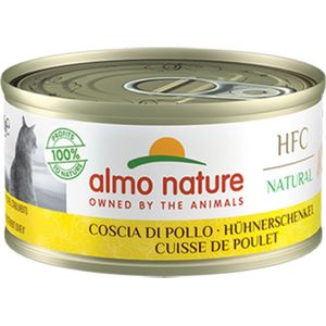 24x Almo Nature HFC Natural Kattenvoer Kippenbout Vlees 150 gr