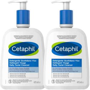 2x Cetaphil Daily Facial Cleanser 470 ml