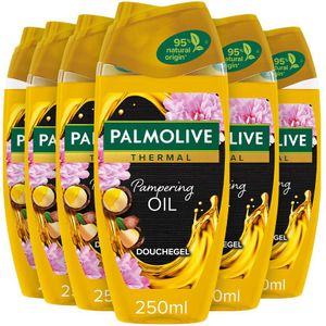 6x Palmolive Douchegel Thermal Pampering Oil 250 ml