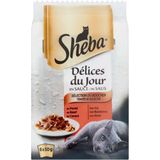 6x Sheba Delice Pouch Du Jour Traiteur Multipack 300 gr