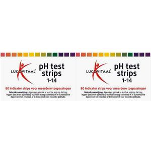 2x Lucovitaal Zuur Base Ph Strips 80 stuks