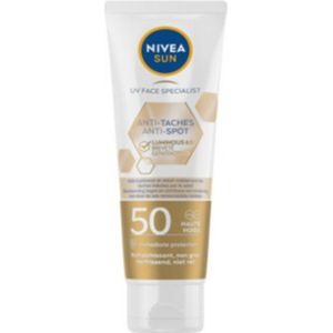3x Nivea Sun Luminous Zonnecrème Gezicht SPF 50 40 ml