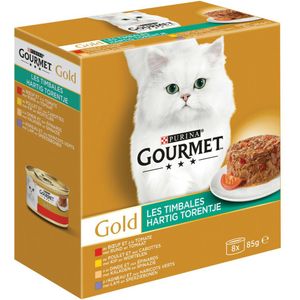 6x Gourmet Gold Hartig Torentje 8 x 85 gr