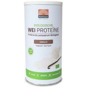 3x Mattisson Wei Proteine Vanille 75% Bio 450 gr