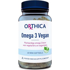 2x Orthica Omega 3 Vegan 60 softgels