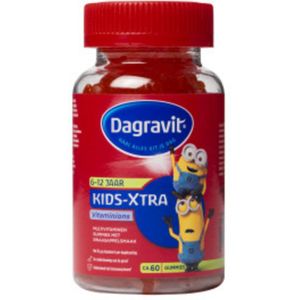 4x Dagravit Kids-Xtra Vitaminions Multivitaminen 6-12 jaar 60 gummies