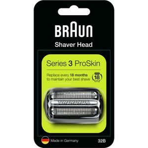 10x Braun Elektrisch Scheerapparaat Vervangingskop Series 3 32B Zwart