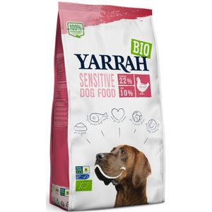 Yarrah Bio Hondenvoer Sensitive Adult Kip - Rijst 10 kg