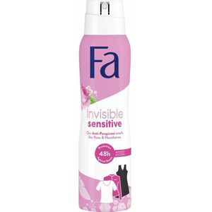 3x Fa Deodorant Spray Invisible Sensitive 150 ml