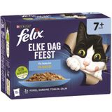 Felix Elke Dag Feest Vis Selectie in Gelei 7+ Jaar 12 x 85 gr
