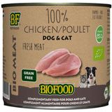 BF Petfood Biofood Organic Hond en Kat 100% Kip 200 gr