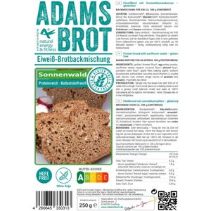 3x Adams Brot Broodmix Sonnenwald 250 gr