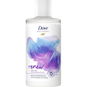 3x Dove Bath Therapy Renew Badschuim & Douchgel 400 ml