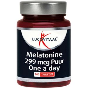 1+1 gratis: Lucovitaal Melatonine Puur 0,299mcg 200 tabletten