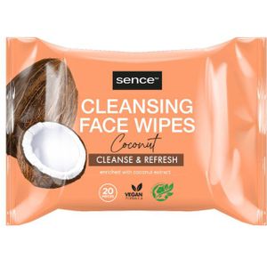 6x Sence Gezichtsreinigingsdoekjes Coconut 20 stuks