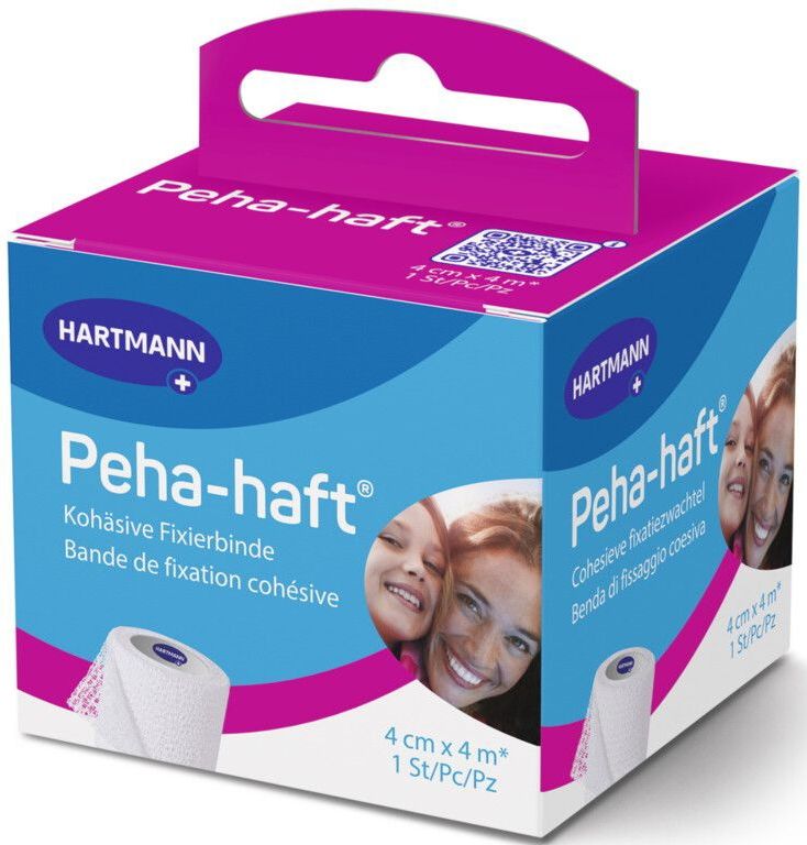Peha-Haft Fixatiezwachtel Latexvrije Zelfhechtende Verbandfixatie 4 cm x 4 m