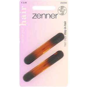3x Zenner Haarspeld Stay in Hair Bruin 7,5 cm 2 stuks