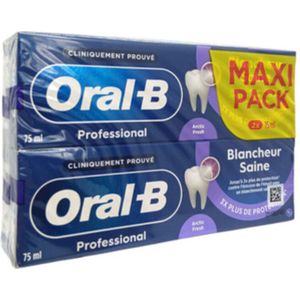 Oral-B Tandpasta 3D Advanced Healthy Whitening 2x75 ml