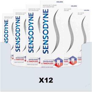 12x Sensodyne Tandpasta Gevoeligheid & Tandvlees Original 75 ml