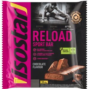 6x Isostar Reload Sportreep Chocolade 3 x 40 gr