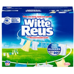 Witte Reus Wasmiddel Poeder 17 Wasbeurten 850 gr
