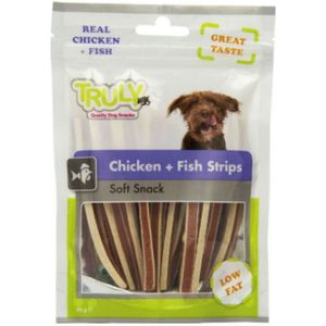 Truly Hondensnack Strips Chicken & Fish 90 gr