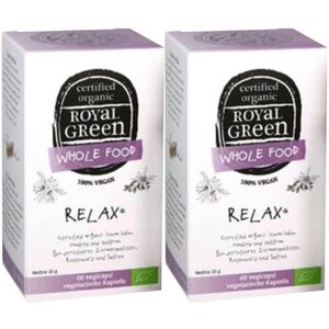2x Royal Green Relax Biologisch 60 vegacapsules