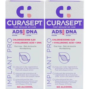 2x Curasept Mondspoelmiddel ADS DNA Implant Pro 200 ml