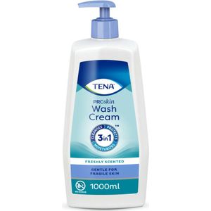 3x TENA Proskin Wash Cream Pompfles 500 ml