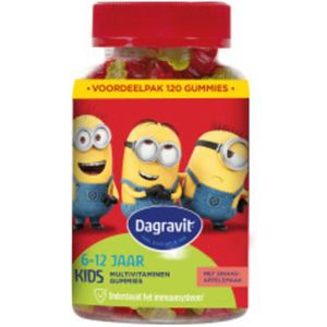 3x Dagravit Kids-Xtra Vitaminions Multivitaminen 6-12 jaar 120 gummies
