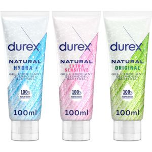Durex Glijmiddel Natural Pure en Extra Sensitive en Hydraterend Pakket