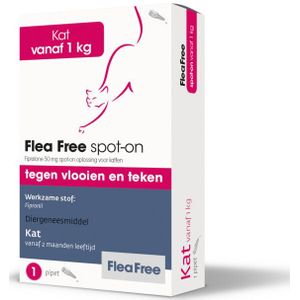 Flea Free Spot-On Anti Vlooiendruppels Kat vanaf 1 kg