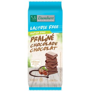 Damhert Chocoladereep Praliné Glutenvrij en Lactosevrij 100 gr