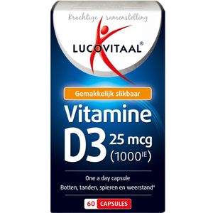 2+2 gratis: Lucovitaal Vitamine D3 25mcg 60 capsules