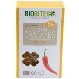 Biobites Crackers Raw India Bio 2 stuks